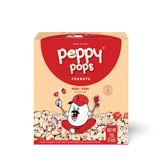 Peppy Pops Peri-Peri Roasted Foxnuts - 2 oz (57 g)