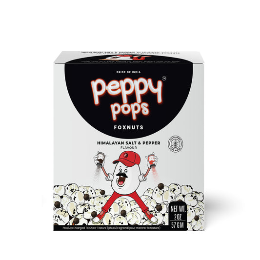 Peppy Pops Himalayan Salt & Pepper Roasted Foxnuts - 2 oz (57 g)