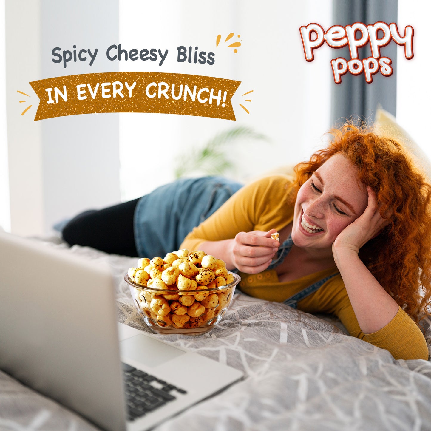 Peppy Pops Jalapeno Cheesy Roasted Foxnuts - 2 oz (57 g)