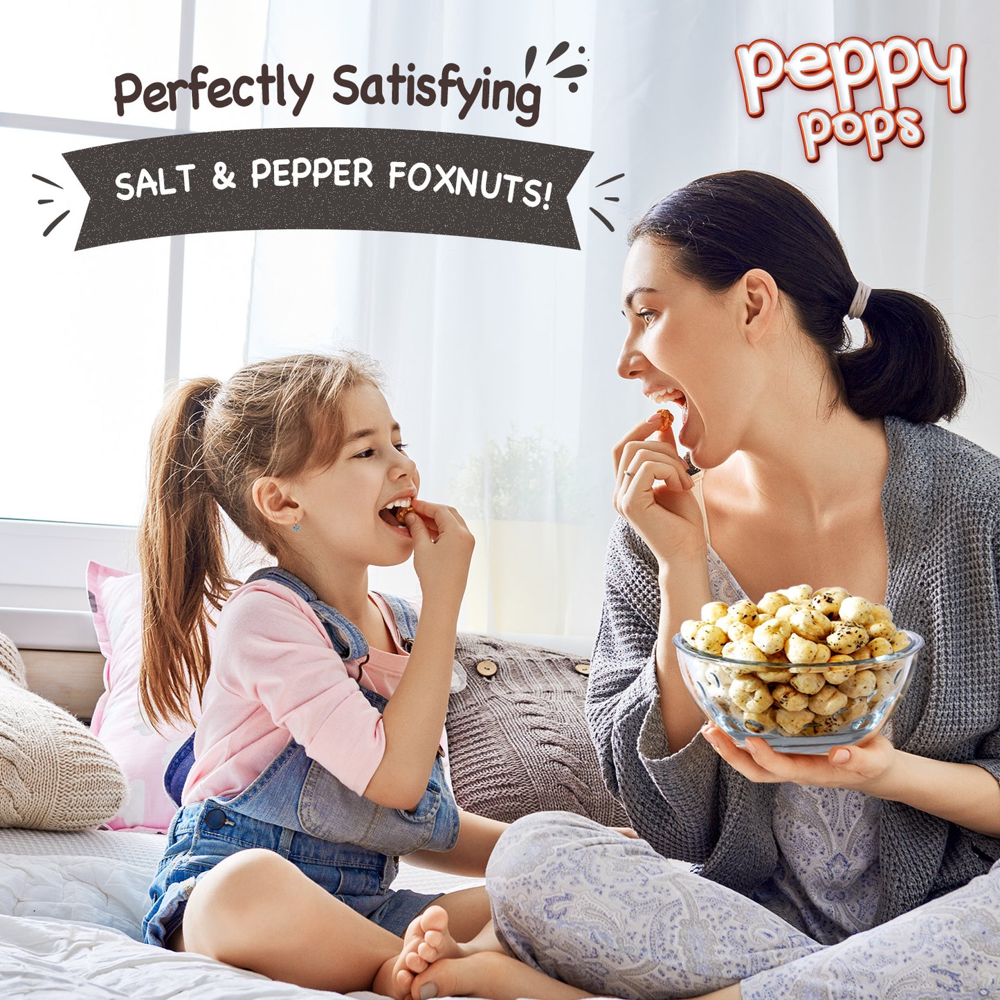 Peppy Pops Himalayan Salt & Pepper Roasted Foxnuts - 2 oz (57 g)