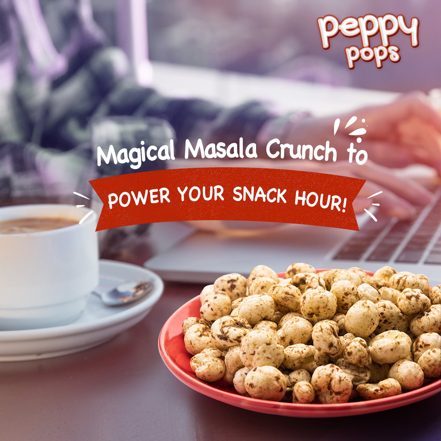 Peppy Pops Magical Masala Roasted Foxnuts - 2 oz (57 g)