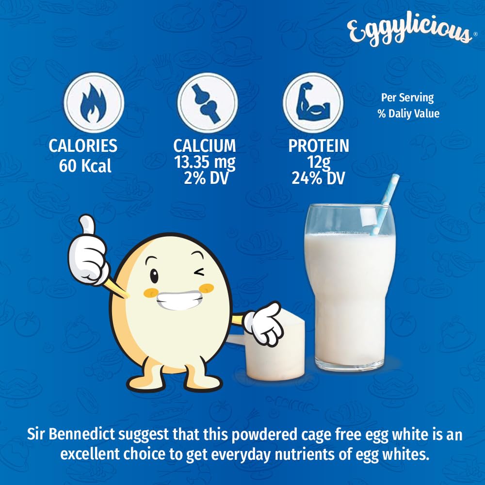 Eggylicious Cage-Free Egg White Powder 11 oz (312 g)