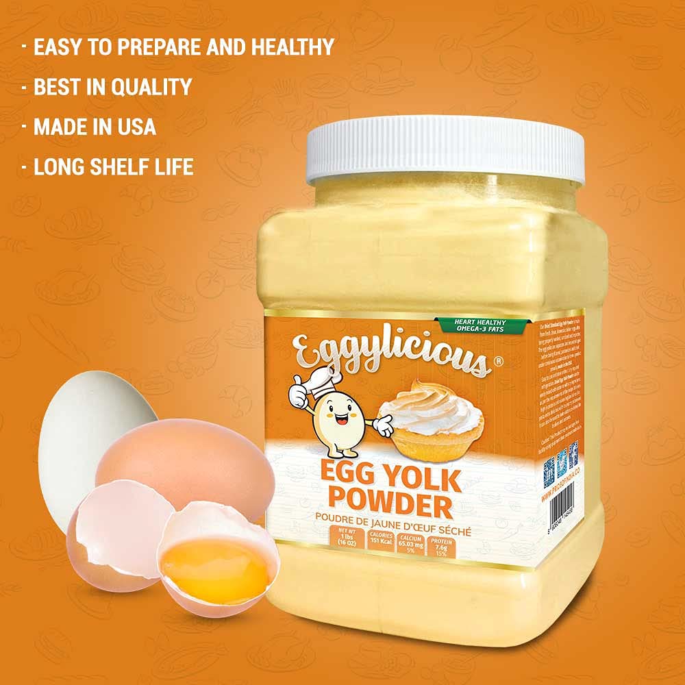 Eggylicious Egg Yolk Powder - 1 lbs (16 oz)
