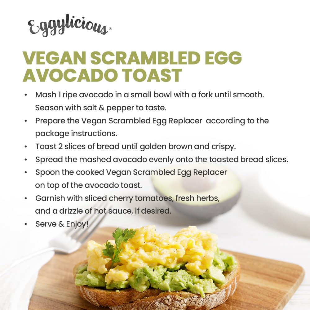 Eggylicious Vegan Scrambled Egg Replacer 1 lbs 8 oz (680 gm)