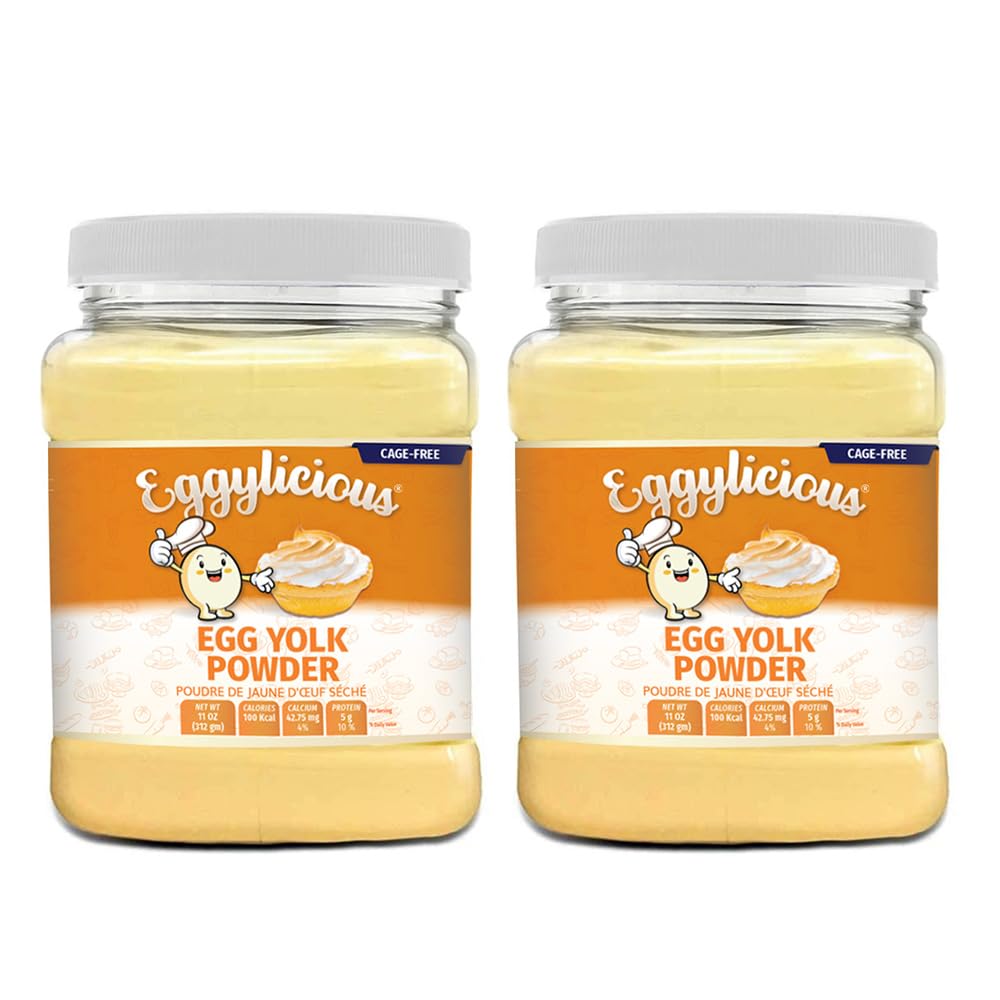 Eggylicious Cage-Free Egg Yolk Powder 11 oz (312 gm)