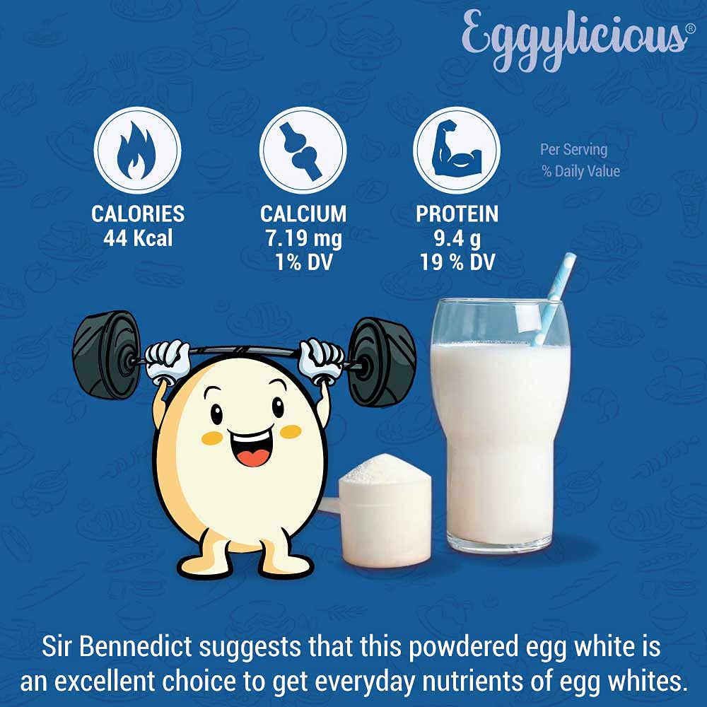 Eggylicious Egg White Protein Powder 1 lbs (16 oz)