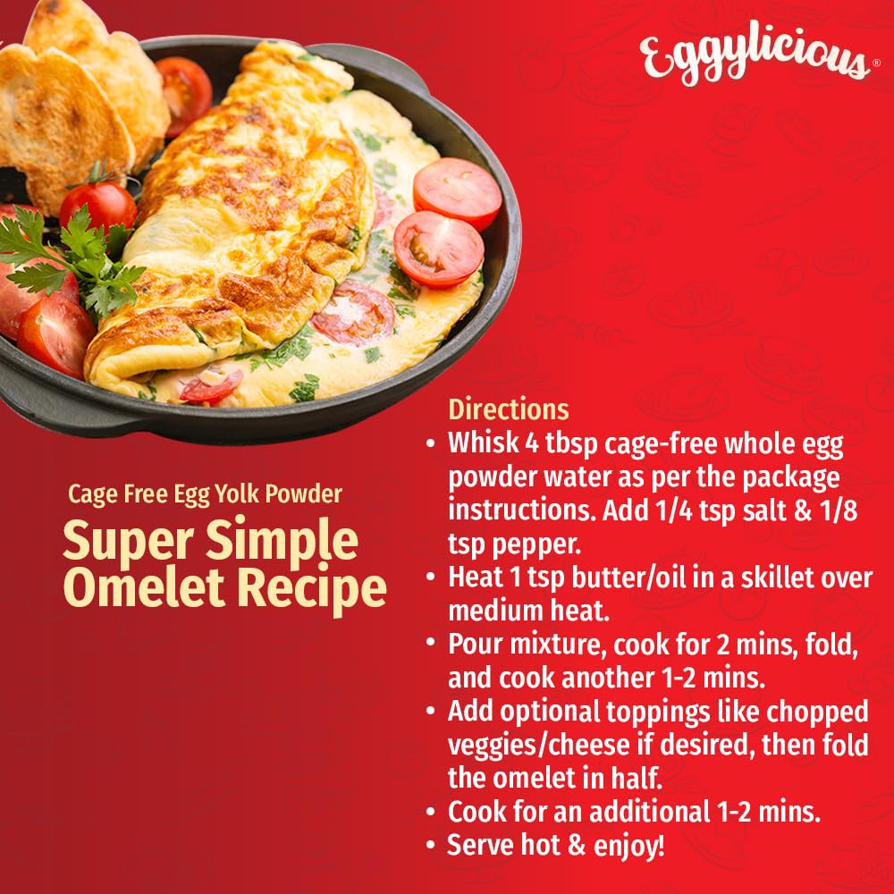 Eggylicious Cage-Free Whole Egg Powder 11 oz (312 gm)