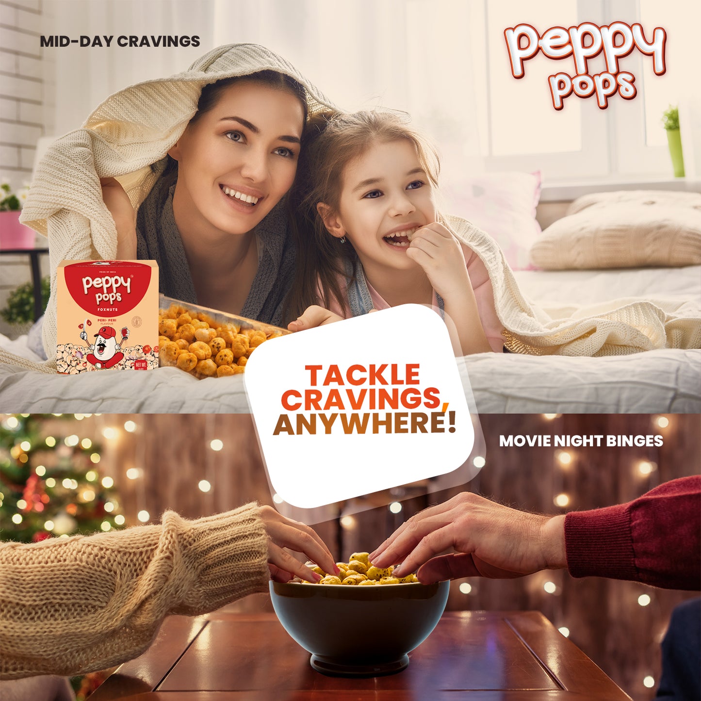 Peppy Pops Peri-Peri Roasted Foxnuts - 2 oz (57 g)