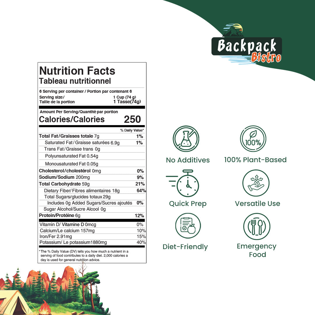 Backpack Bistro Dehydrated Finely Chopped Cabbage 8.8 oz (250 g)