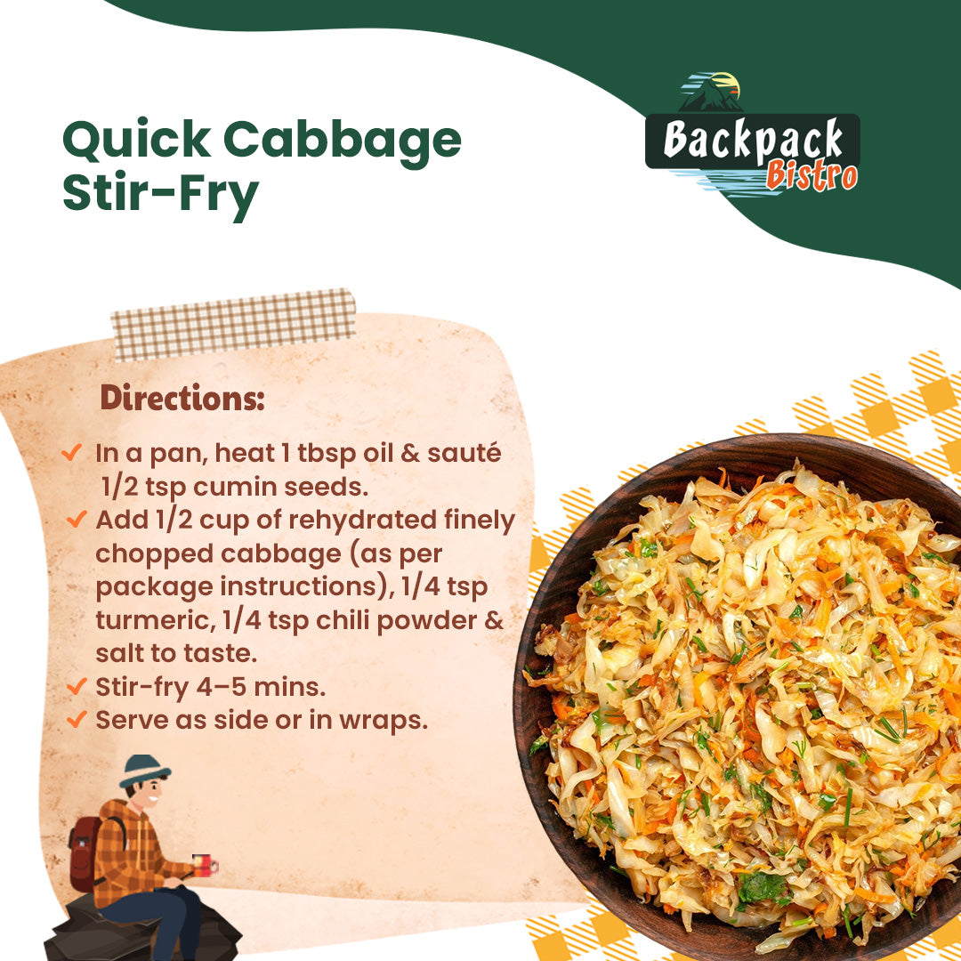 Backpack Bistro Dehydrated Finely Chopped Cabbage 8.8 oz (250 g)