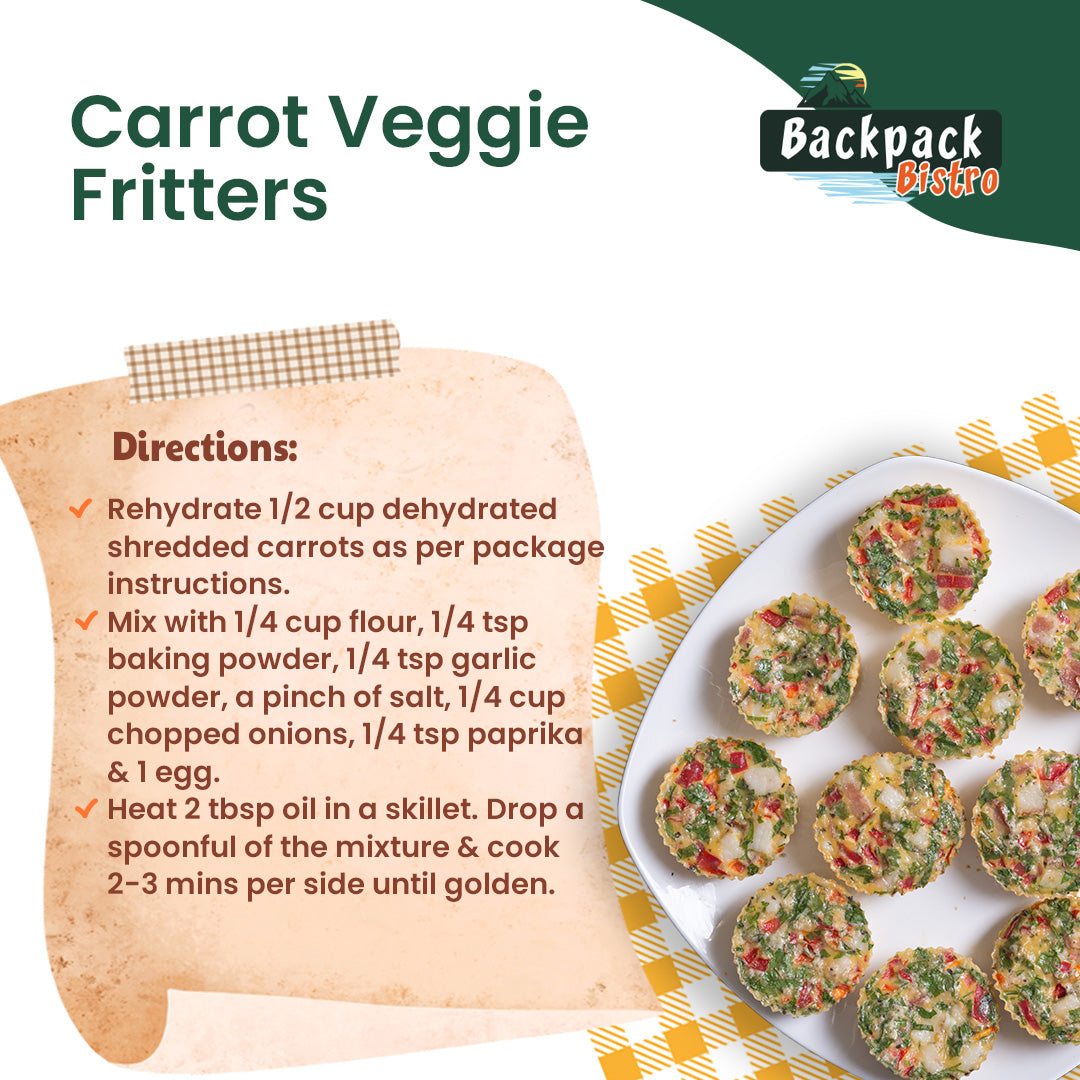 Backpack Bistro Dehydrated Shredded Carrots 14.8 oz (420 g)