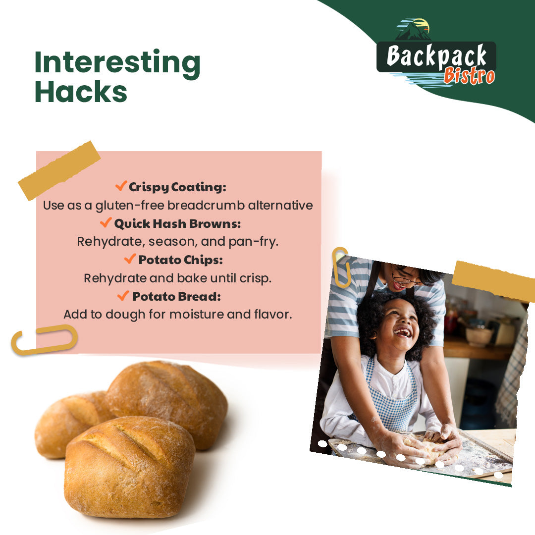 Backpack Bistro Dehydrated Diced Potatoes 16 oz (454 g)