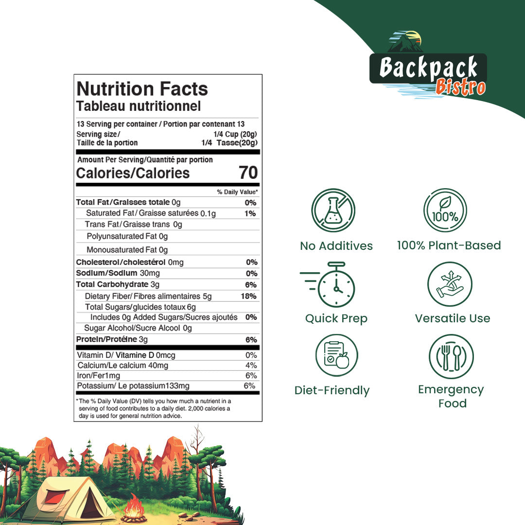 Backpack Bistro Dehydrated Mixed Vegetables 7.05 oz (200 g)