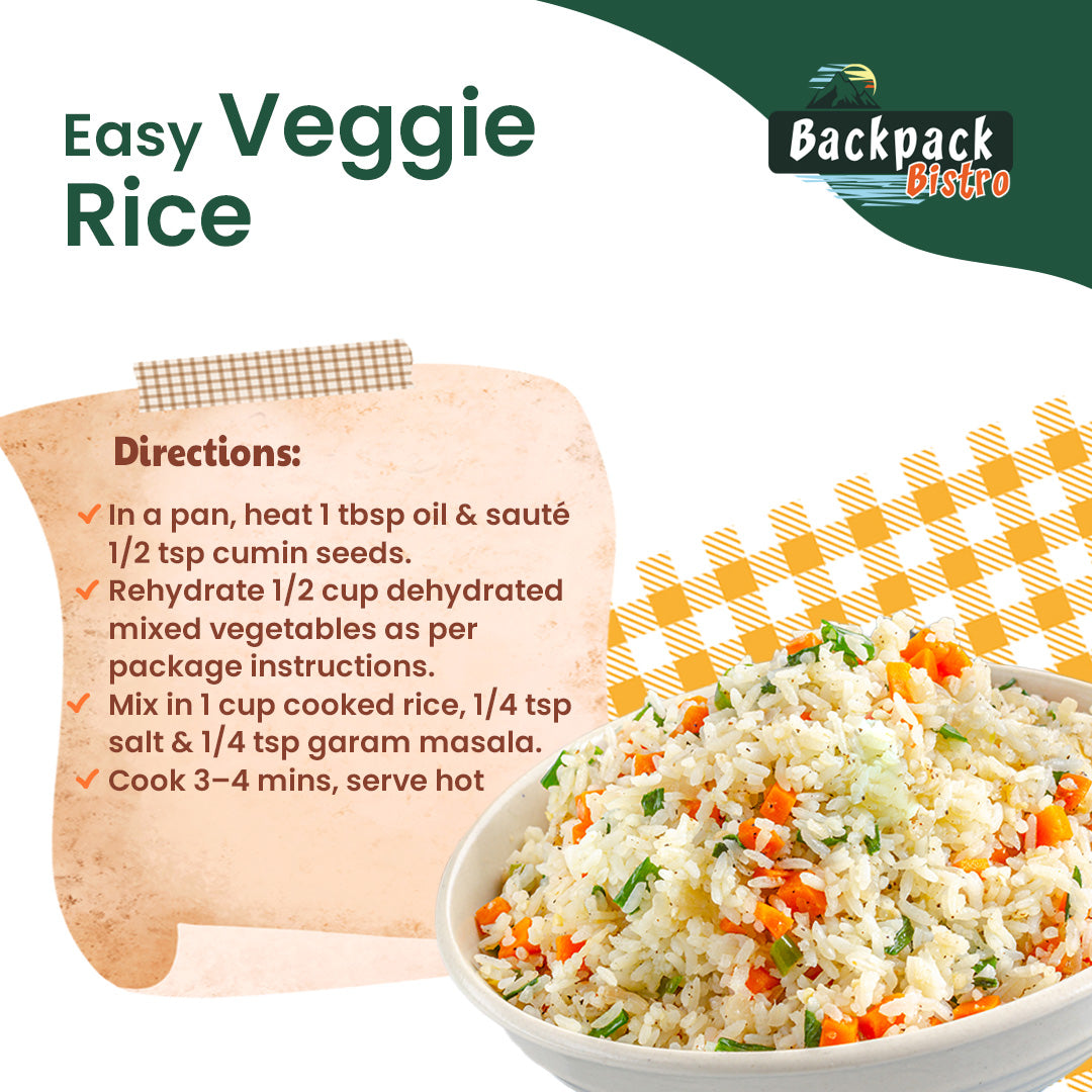 Backpack Bistro Dehydrated Mixed Vegetables 7.05 oz (200 g)